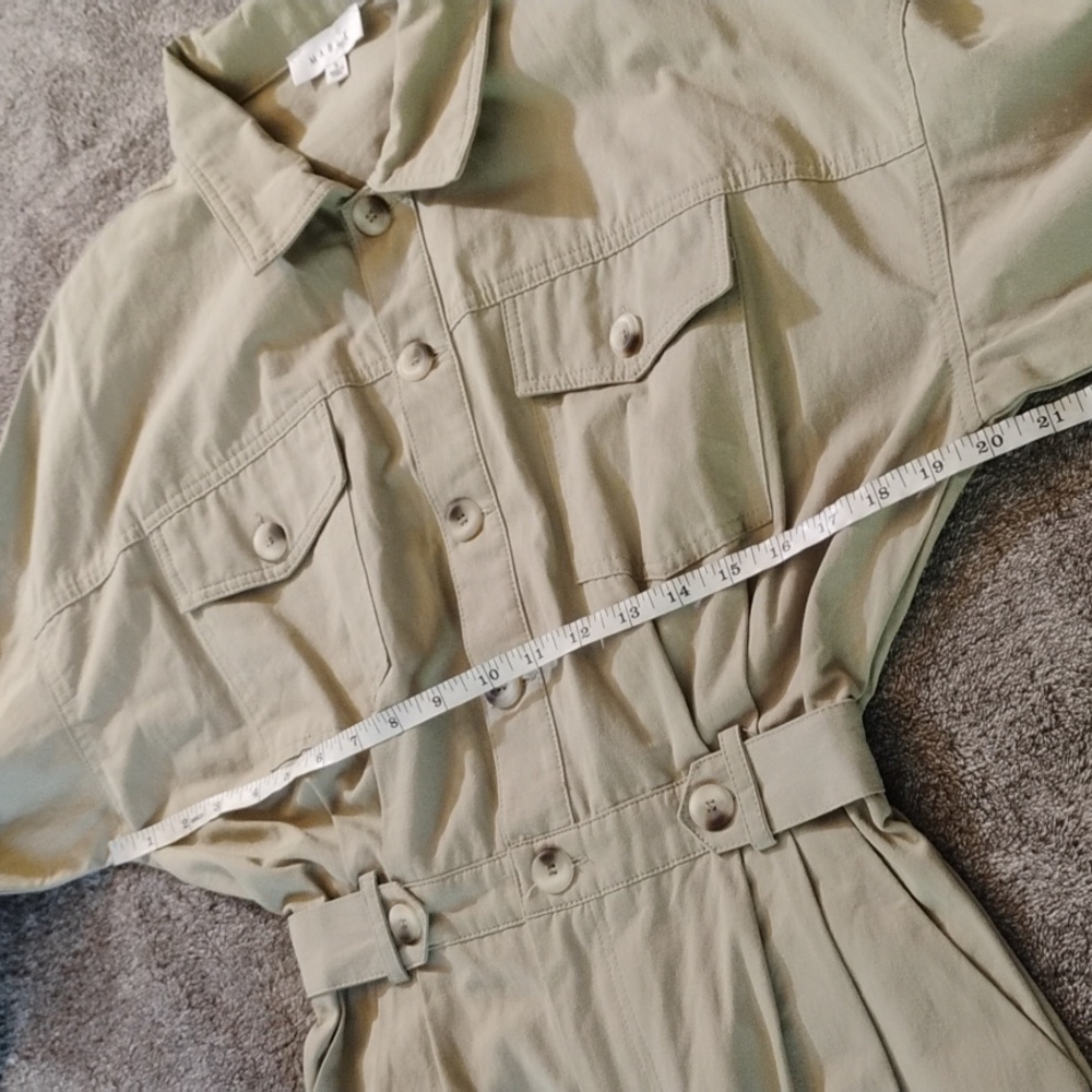 Mable Khaki Jumpsuit Boilersuit - Picture 6 of 9